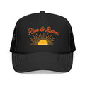 Rise & Roam Trucker Hat – Sunrise Graphic Foam Mesh Cap