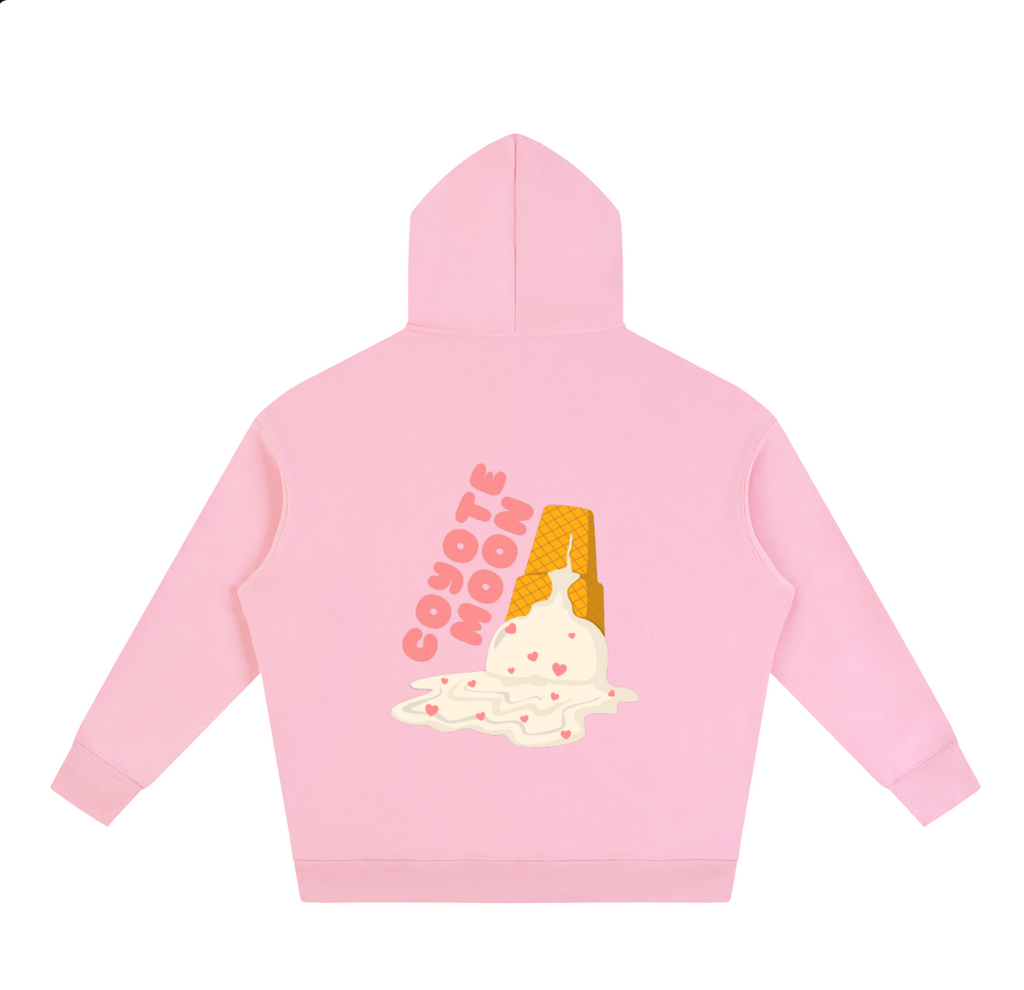 Coyote Moon Full Meltdown Adult Hoodie - Bubblegum