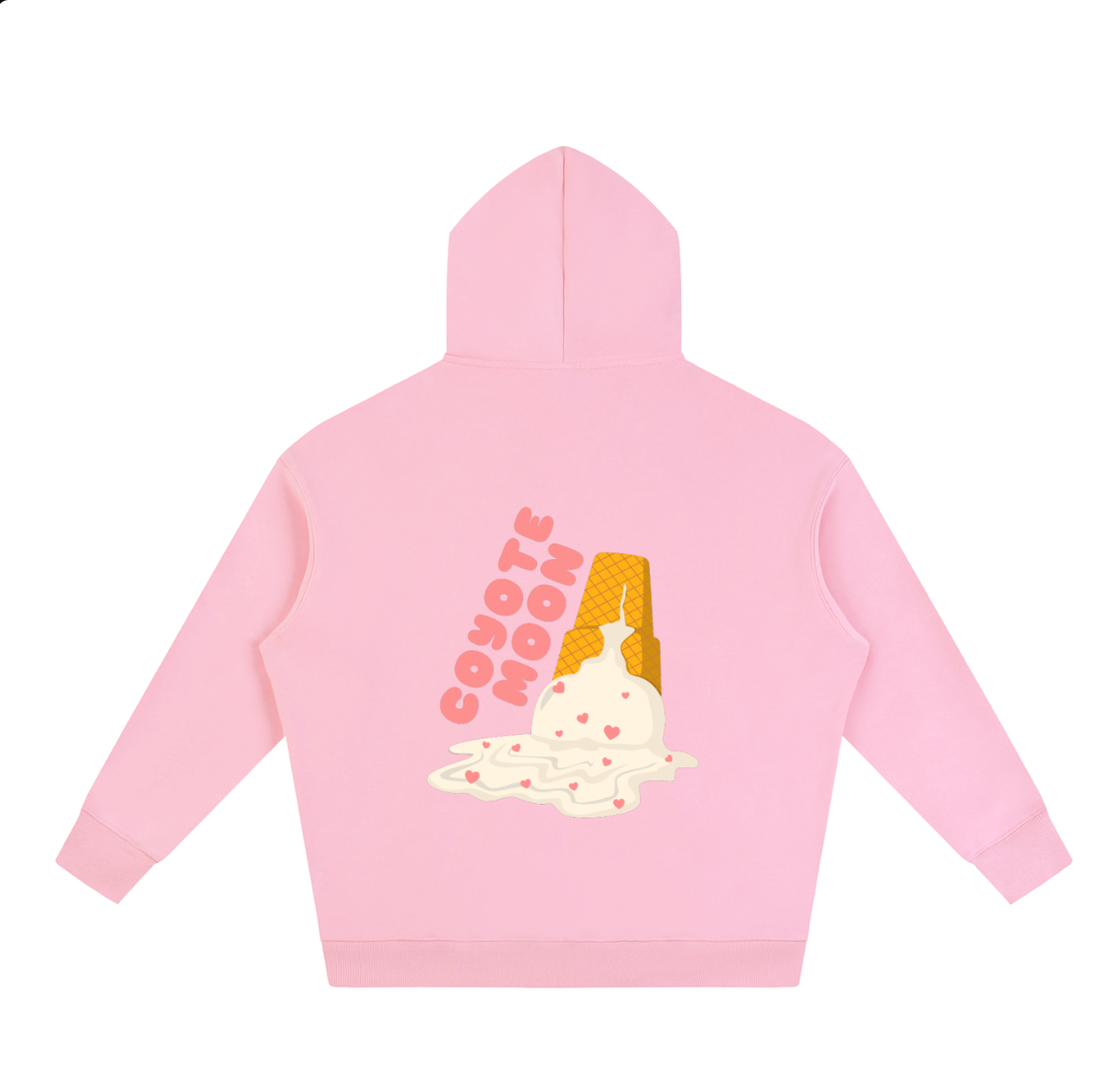 Coyote Moon Full Meltdown Adult Hoodie - Bubblegum