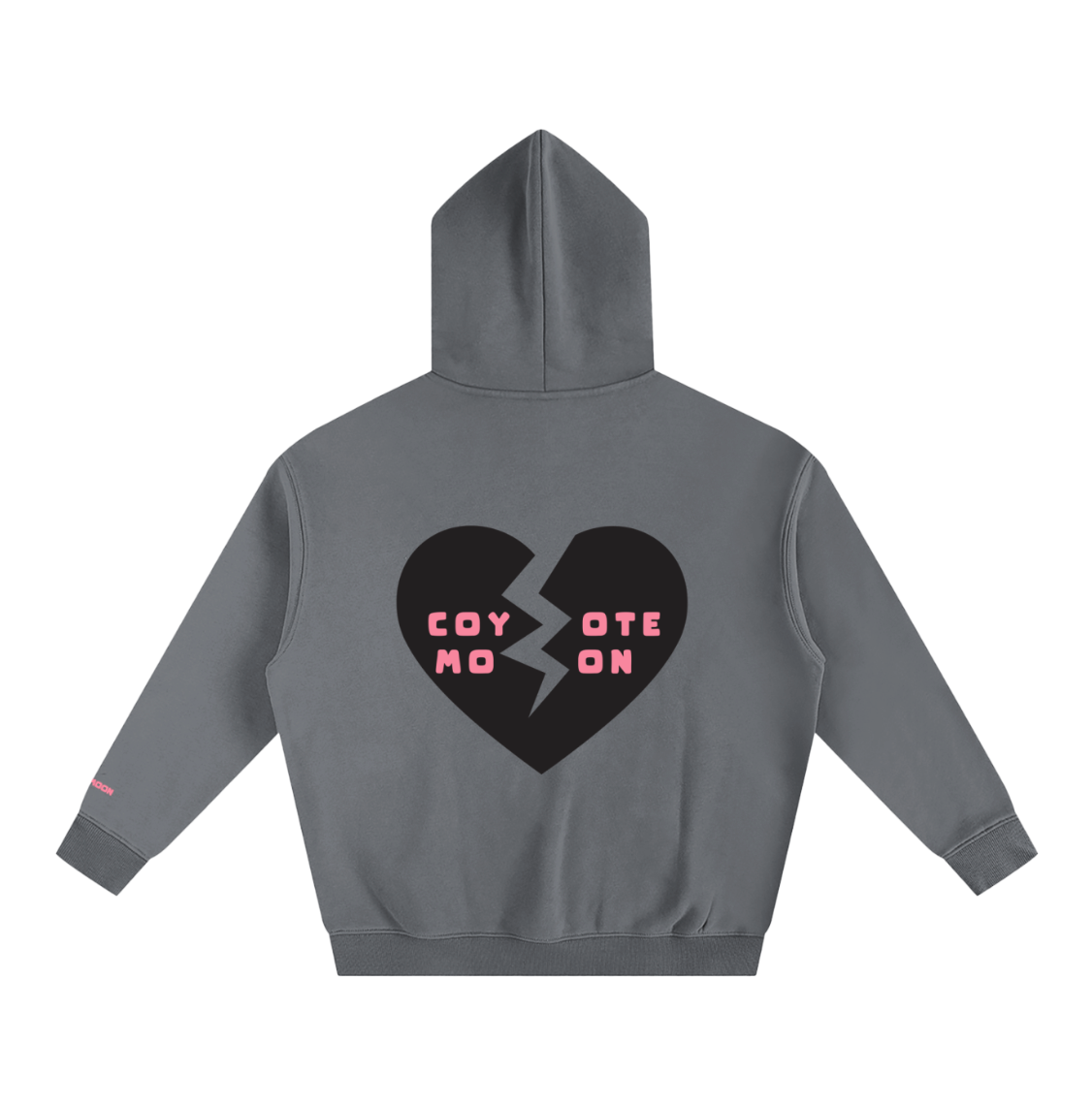 Coyote Moon Besties Forever Adult Hoodie - Shadow
