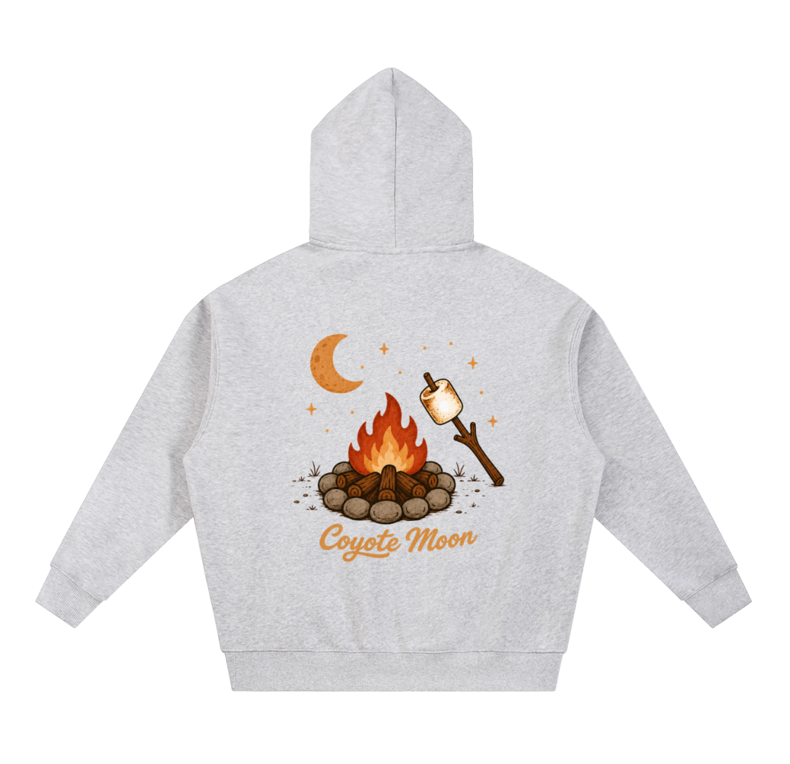 Campfire Marshmallows Zip Hoodie